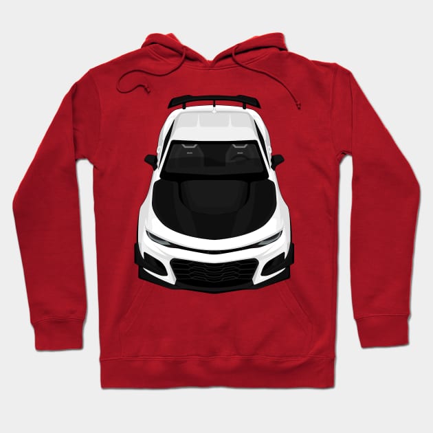 camaro zl1 1le white Hoodie by VENZ0LIC